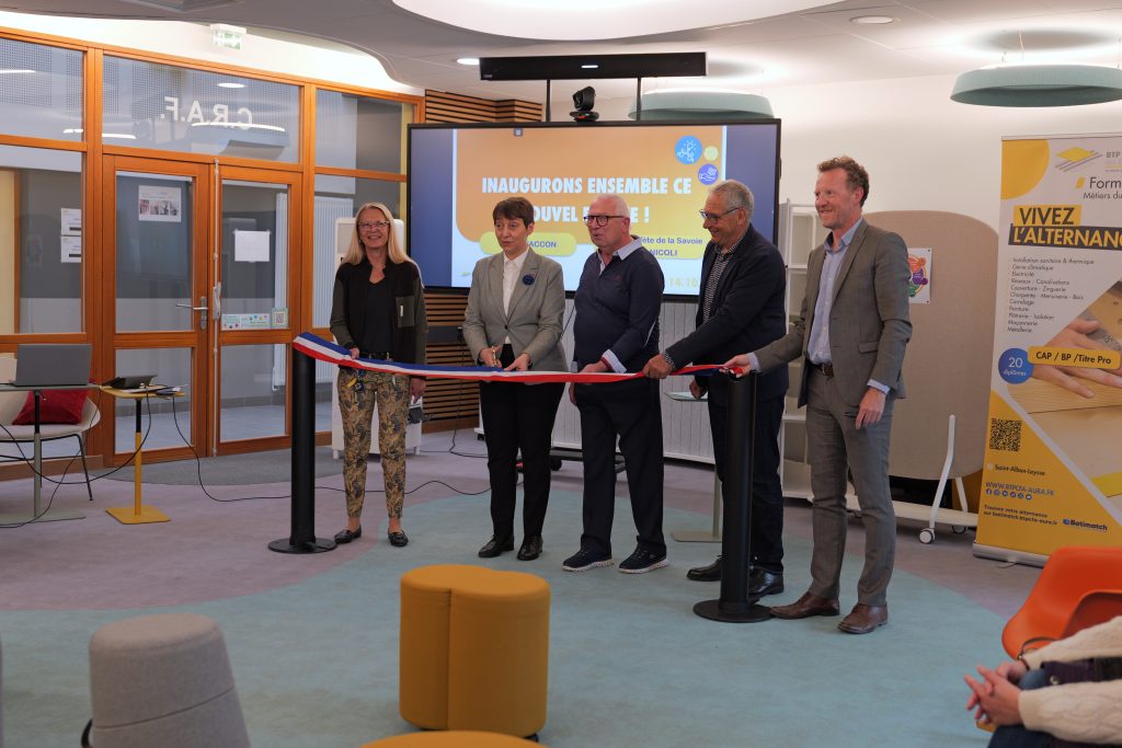 inauguration le studio BTP CFA SAVOIE