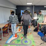 parcours avec lunettes simulant un état alcoolisé